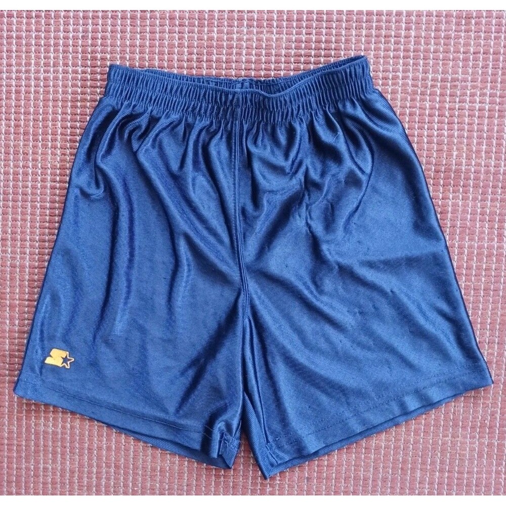 Starter Shorts Youth Boys 6/7 Blue Shiny Dazzle Sports Athleisure Gym Satan